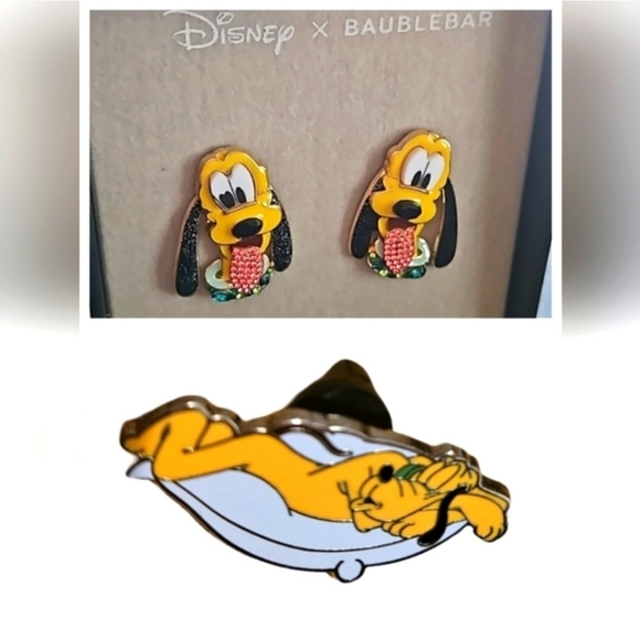 Disney Jewelry - Disney | 2-Pc Pluto Bundle - Earrings and Pin